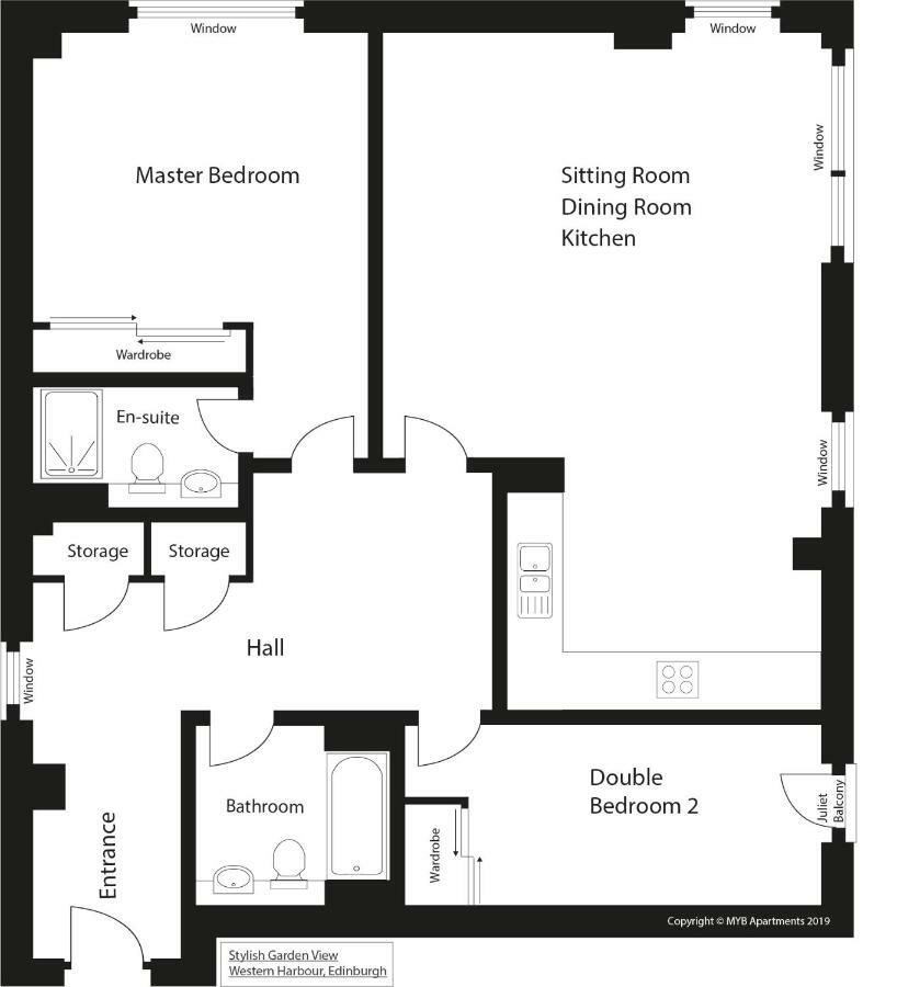 Stylish Garden View Apartment Edimburgo Exterior foto